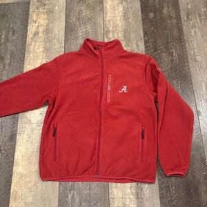 Alabama Drake Medium Full Zip Fleece Pullover Red (New with Tags)